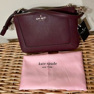 Kate Spade Burgundy Lena Crossbody Bag NWT